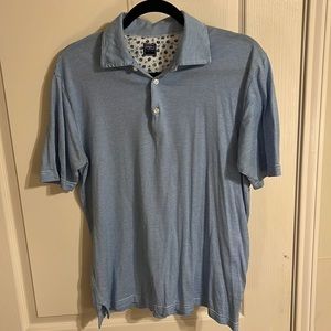 Light blue striped Fedeli size 52 polo
